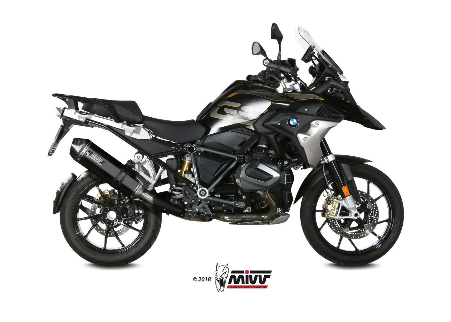 MIVV B.034 BMW R 1250 GS / Adventure (2019 + ) Slip-on Exhaust "Speed Edge" (black; approved) – Accessories in the 2WheelsHero Motorcycle Aftermarket Accessories and Parts Online Shop