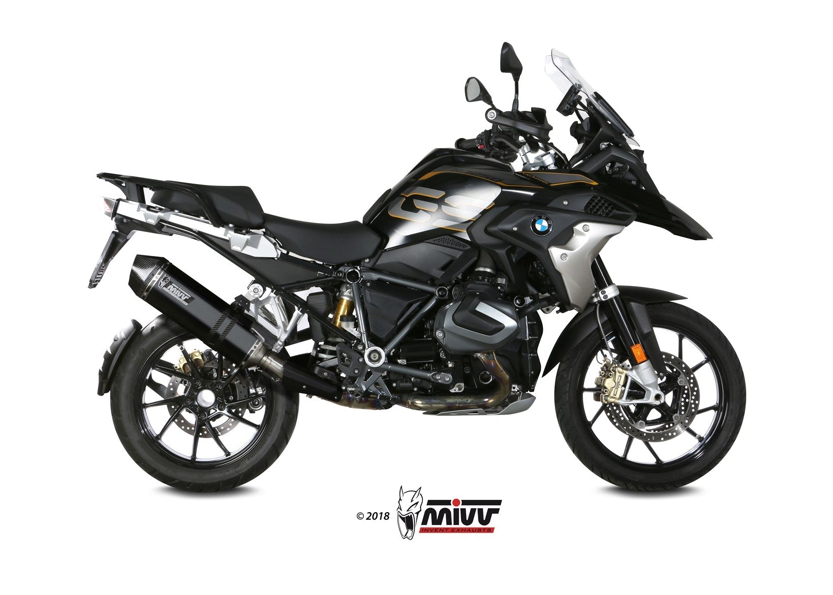 MIVV B.034 BMW R 1250 GS / Adventure (2019 + ) Slip-on Exhaust "Speed Edge" (black; approved) – Accessories in the 2WheelsHero Motorcycle Aftermarket Accessories and Parts Online Shop