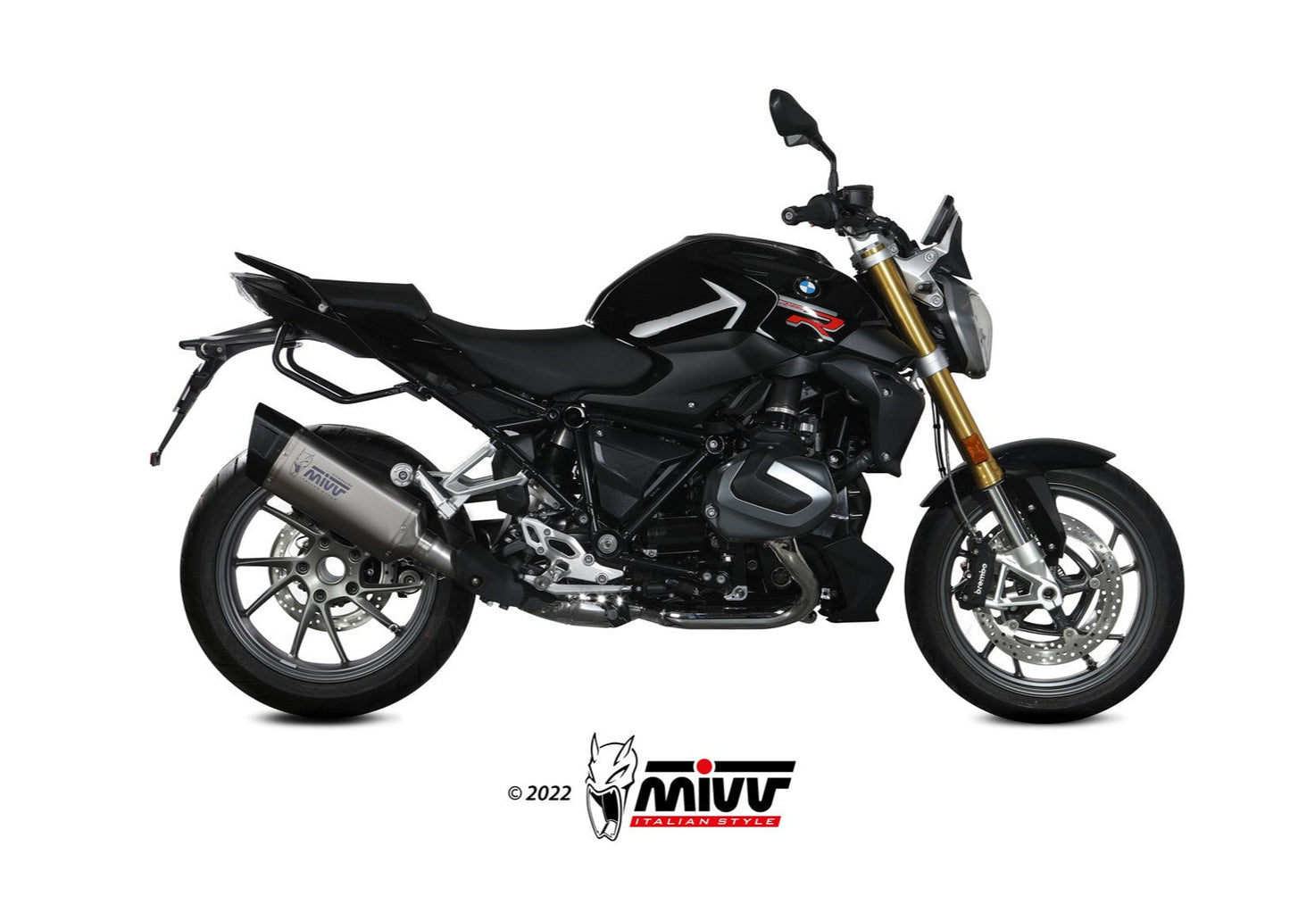 MIVV B.040 BMW R 1250 R / RS (2021 + ) Slip-on Exhaust "SR-1" (titanium; approved) – Accessories in the 2WheelsHero Motorcycle Aftermarket Accessories and Parts Online Shop