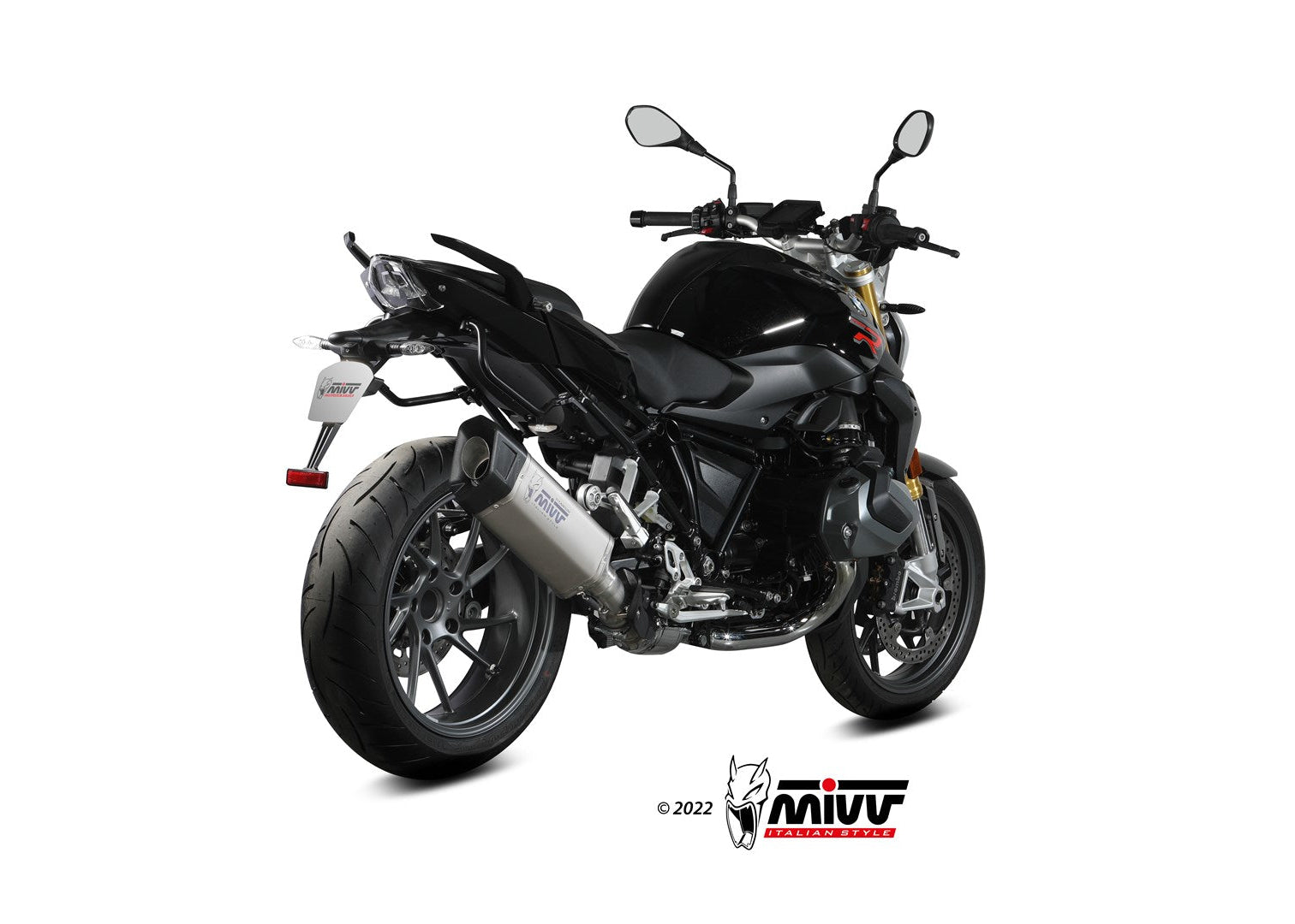 MIVV B.040 BMW R 1250 R / RS (2021 + ) Slip-on Exhaust "SR-1" (titanium; approved) – Accessories in the 2WheelsHero Motorcycle Aftermarket Accessories and Parts Online Shop