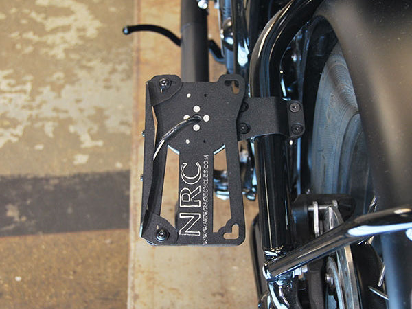NEW RAGE CYCLES Triumph Bobber Side Mount License Plate (2 position)