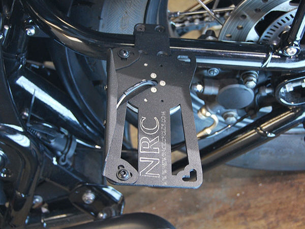 NEW RAGE CYCLES Triumph Bobber Side Mount License Plate (2 position)