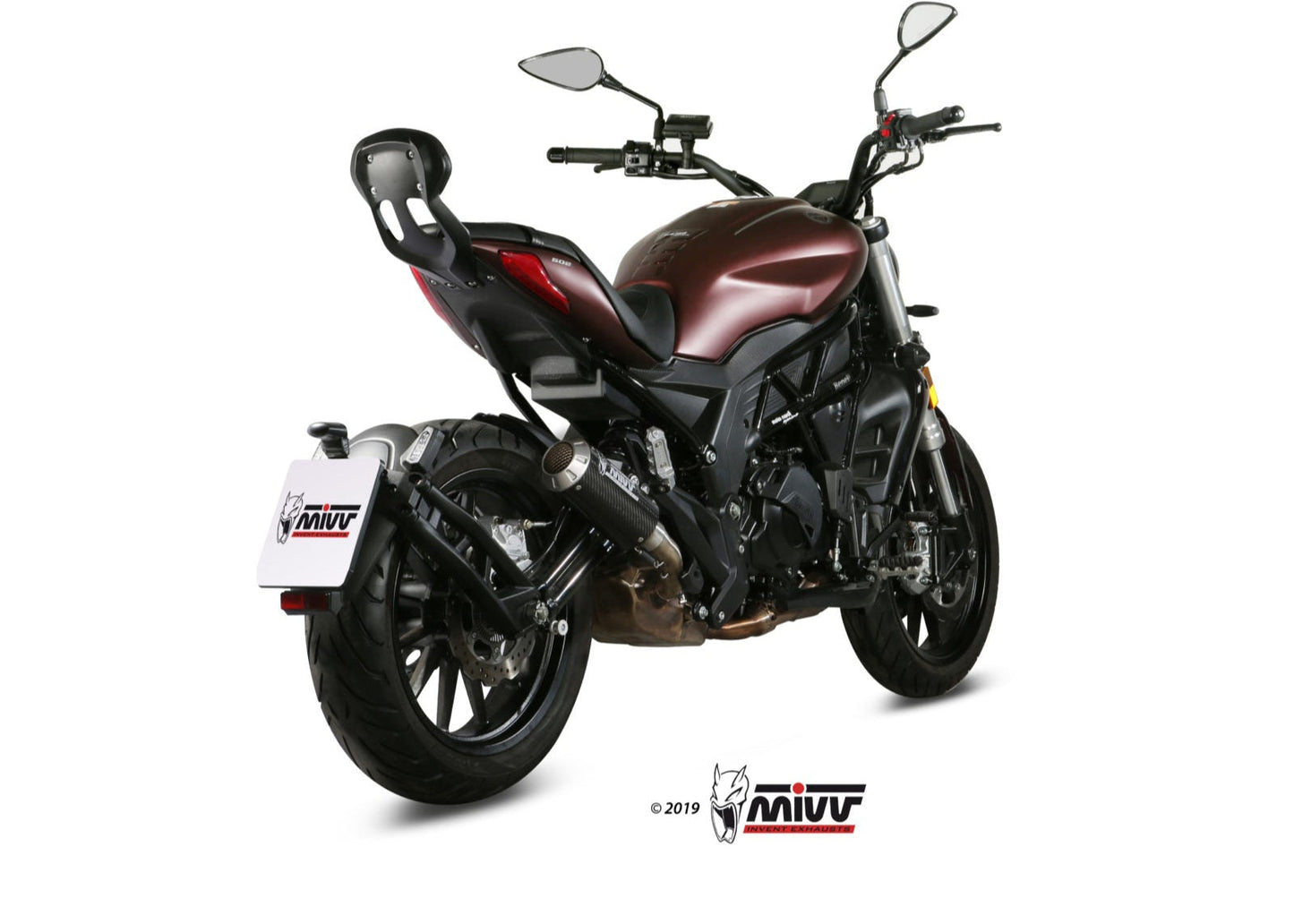 MIVV E.005 Benelli 502C (2019+) Slip-on Exhaust "MK3" (carbon; approved) – Accessories in the 2WheelsHero Motorcycle Aftermarket Accessories and Parts Online Shop
