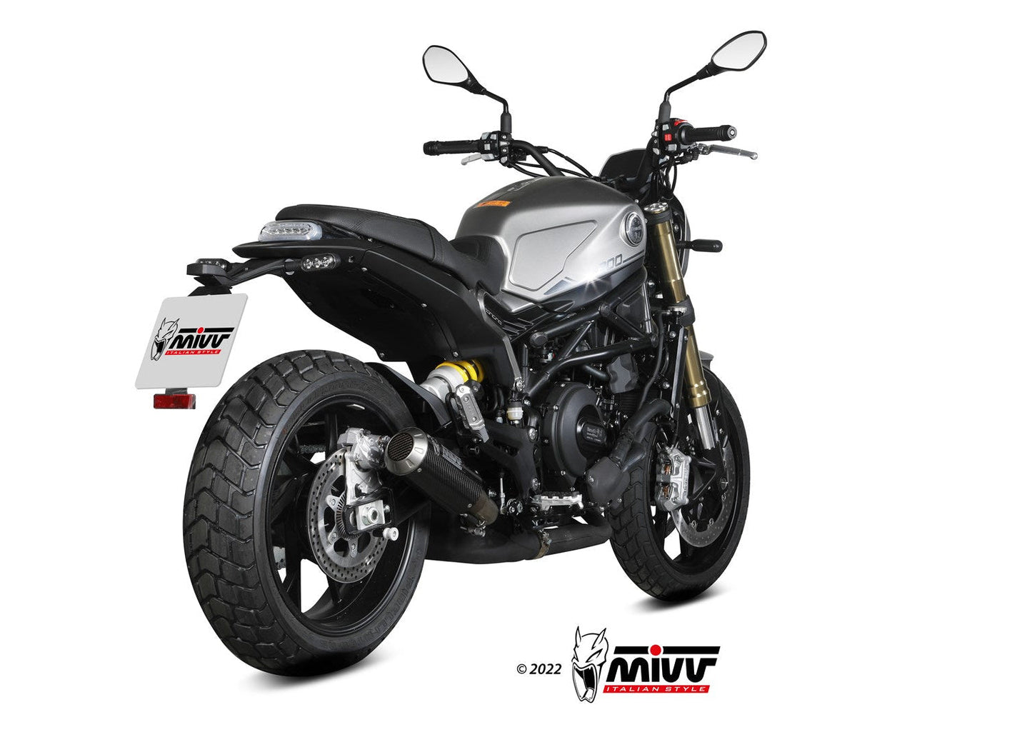 MIVV E.008 Benelli Leoncino 800 (2022+) Slip-on Exhaust "MK3" (carbon; not approved) – Accessories in the 2WheelsHero Motorcycle Aftermarket Accessories and Parts Online Shop