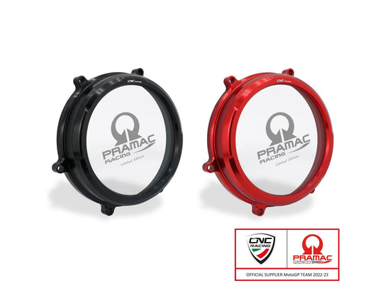 CA202PR - CNC RACING Ducati Panigale V2 / Streetfighter Clear Clutch Cover (Pramac edition) – Accessories in the Factory Racing Motorcycle Aftermarket Accessories and Parts Online Shop
