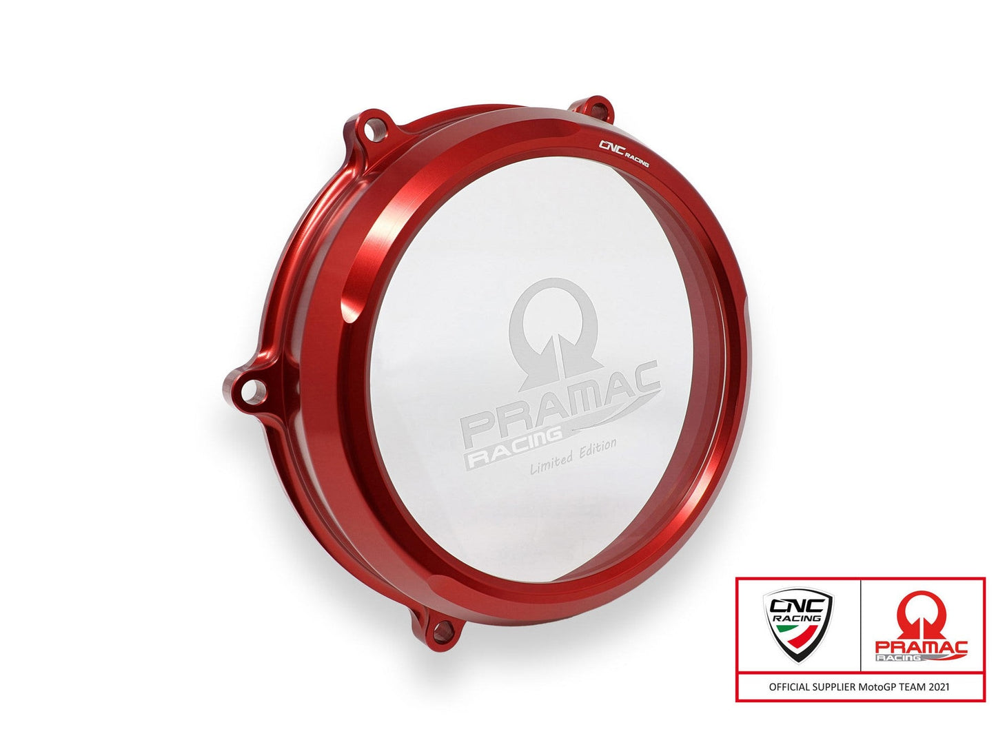 CA210PR - CNC RACING Ducati Streetfighter V4 Clear Clutch Cover + Conversion Kit (Pramac edition) – Accessories in the Factory Racing Motorcycle Aftermarket Accessories and Parts Online Shop