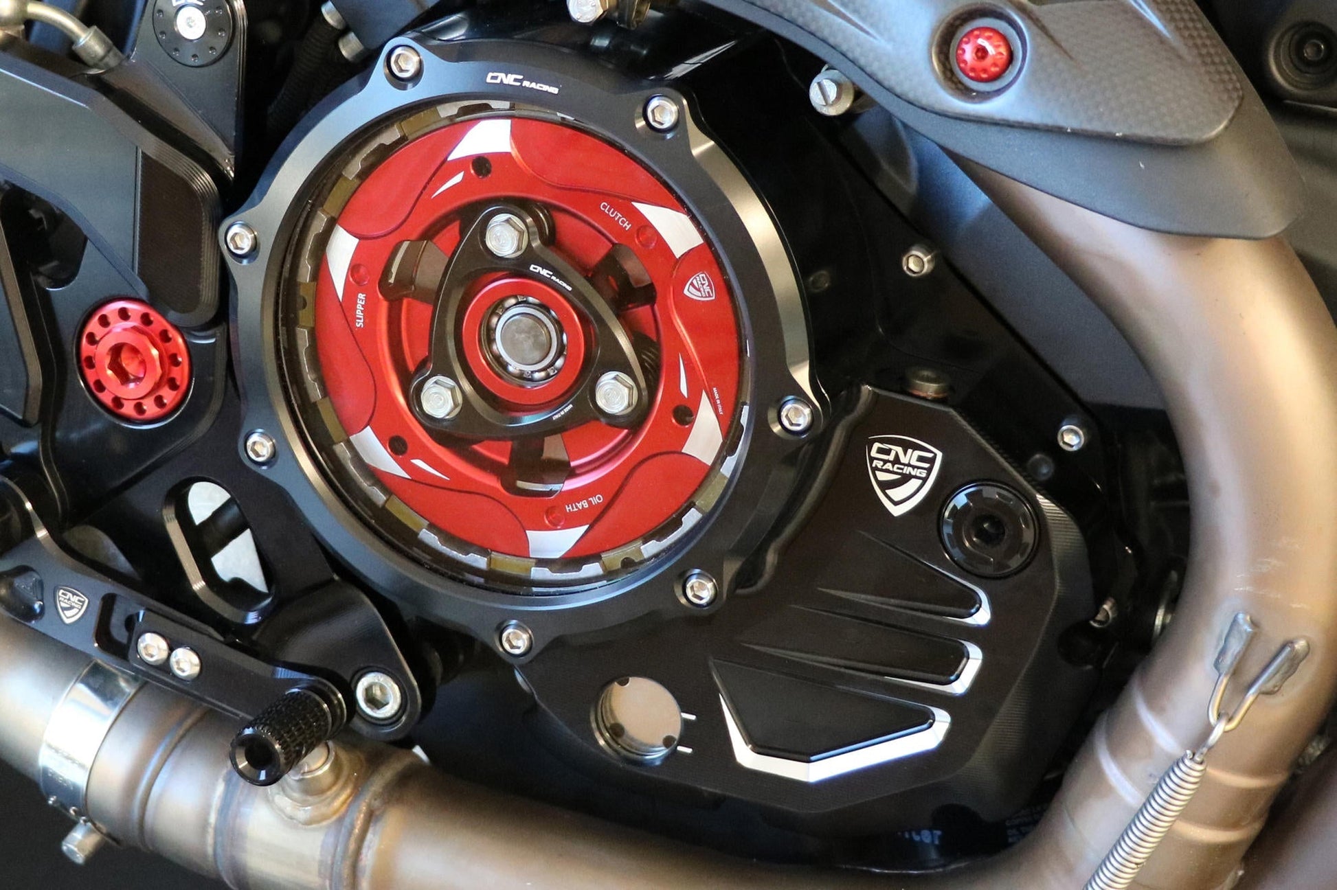 CA501 - CNC RACING Ducati Oil Bath Clear Clutch Cover – Accessories in the Factory Racing Motorcycle Aftermarket Accessories and Parts Online Shop