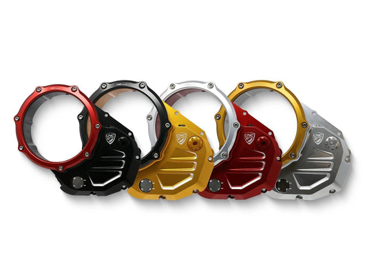 CA504 - CNC RACING Ducati DesertX / Monster / Multistrada Oil Bath Clear Clutch Cover – Accessories in the Factory Racing Motorcycle Aftermarket Accessories and Parts Online Shop