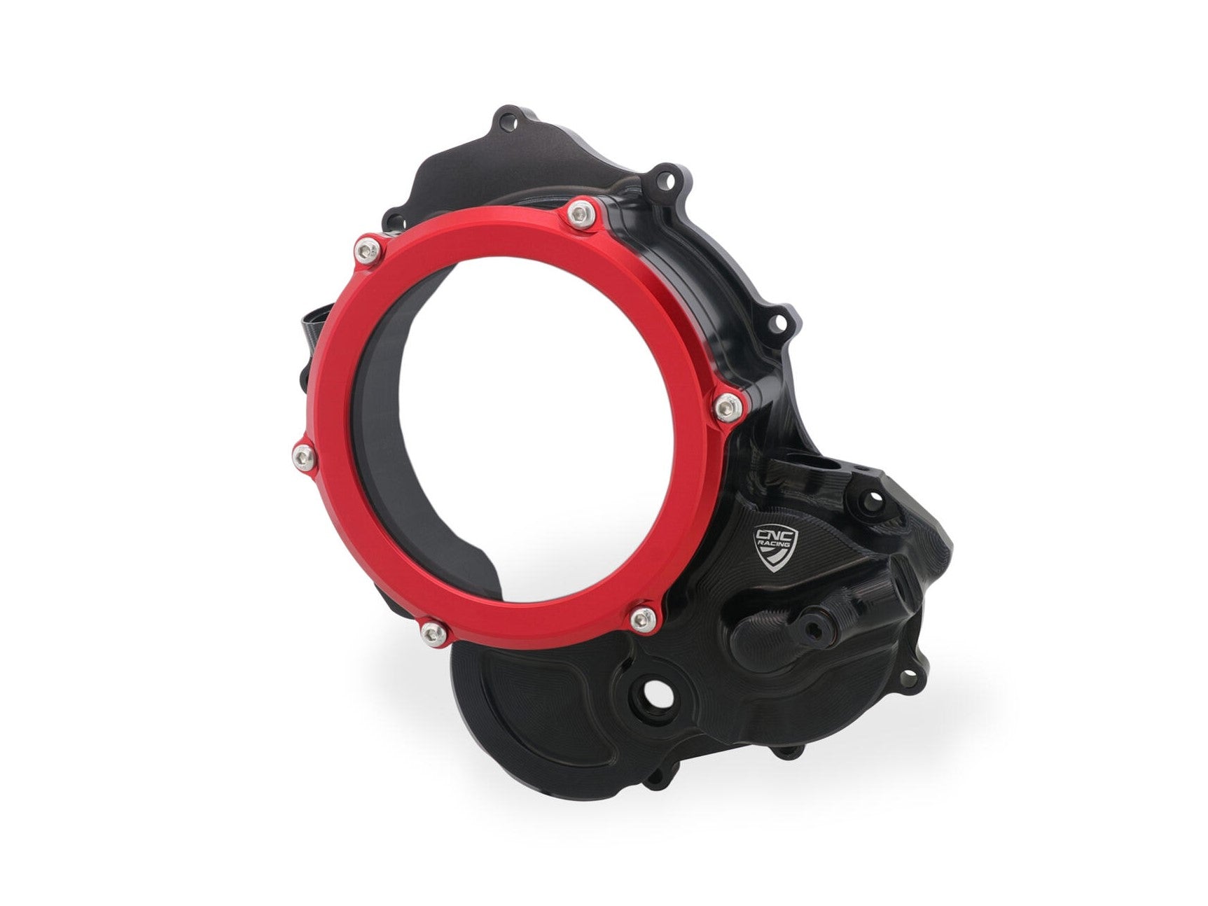 CNC RACING CA510 Ducati Hypermotard 698 Mono (2024+) Oil Bath Clear Clutch Cover (bi-color) – Accessories in the Factory Racing Motorcycle Aftermarket Accessories and Parts Online Shop