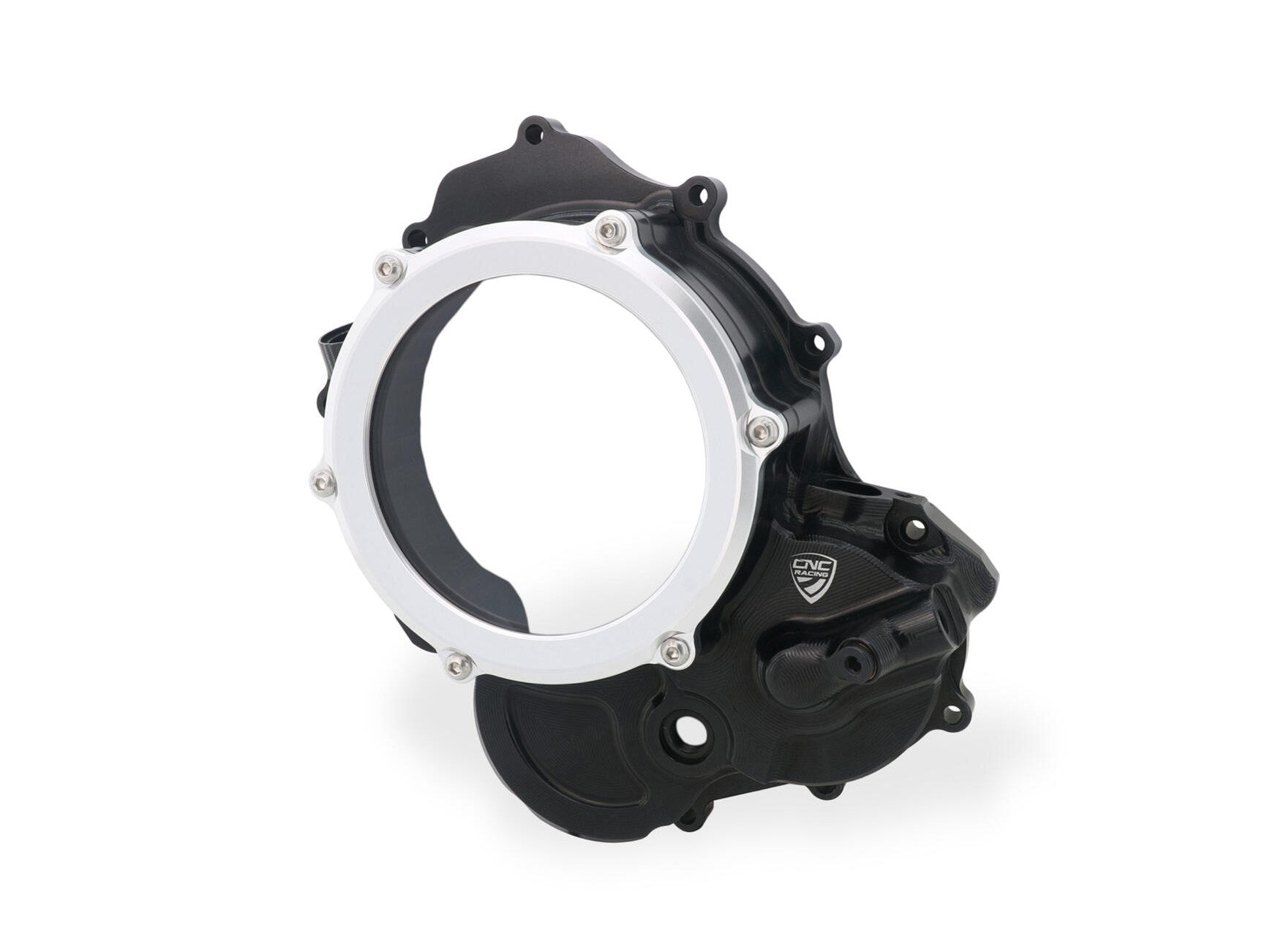 CNC RACING CA510 Ducati Hypermotard 698 Mono (2024+) Oil Bath Clear Clutch Cover (bi-color) – Accessories in the Factory Racing Motorcycle Aftermarket Accessories and Parts Online Shop