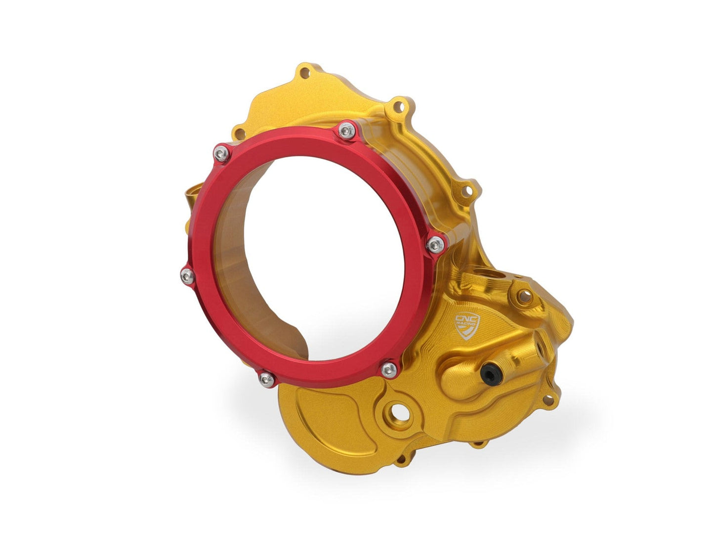 CNC RACING CA510 Ducati Hypermotard 698 Mono (2024+) Oil Bath Clear Clutch Cover (bi-color) – Accessories in the Factory Racing Motorcycle Aftermarket Accessories and Parts Online Shop