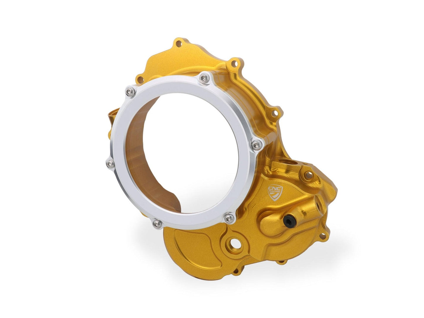 CNC RACING CA510 Ducati Hypermotard 698 Mono (2024+) Oil Bath Clear Clutch Cover (bi-color) – Accessories in the Factory Racing Motorcycle Aftermarket Accessories and Parts Online Shop