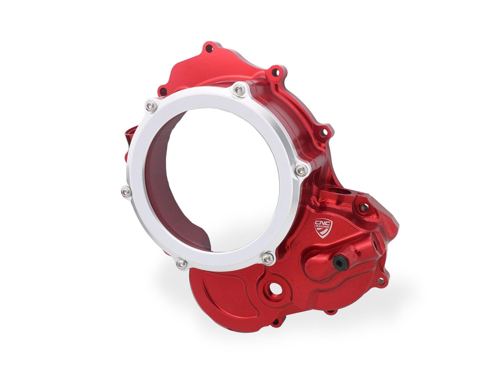 CNC RACING CA510 Ducati Hypermotard 698 Mono (2024+) Oil Bath Clear Clutch Cover (bi-color) – Accessories in the Factory Racing Motorcycle Aftermarket Accessories and Parts Online Shop