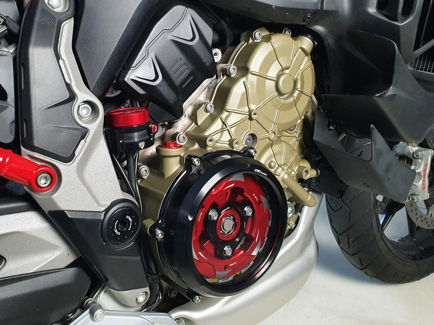 CA210 - CNC RACING Ducati Diavel V4 / Multistrada V4 Clear Clutch Cover + Conversion Kit – Accessories in the Factory Racing Motorcycle Aftermarket Accessories and Parts Online Shop