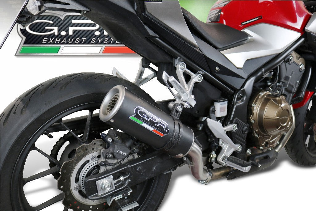 GPR Honda CB500F (13/16) Full Exhaust System "M3 Black Titanium"