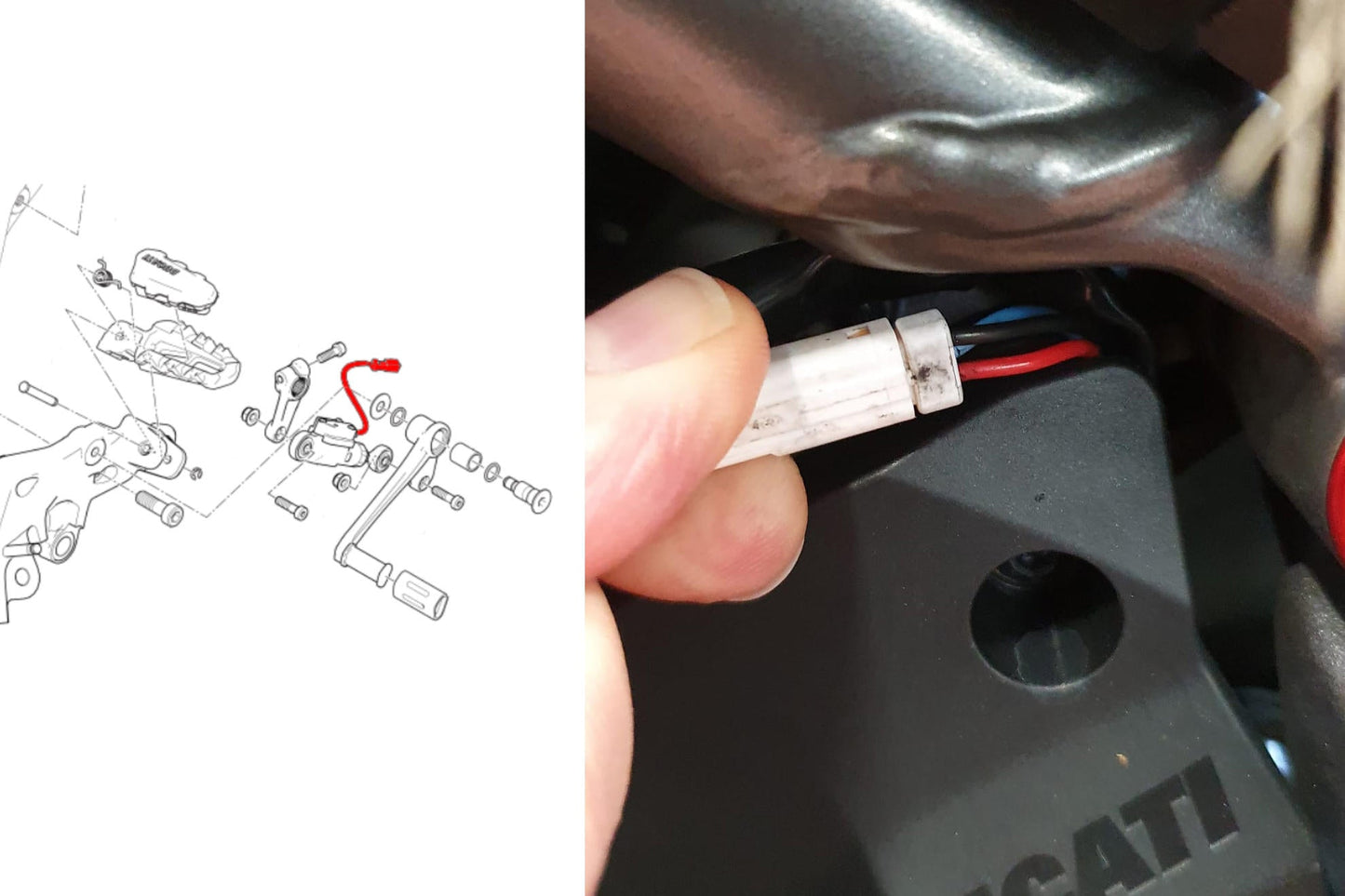 CB005 - CNC RACING Ducati QS Reverse Shift Cable – Accessories in the Factory Racing Motorcycle Aftermarket Accessories and Parts Online Shop
