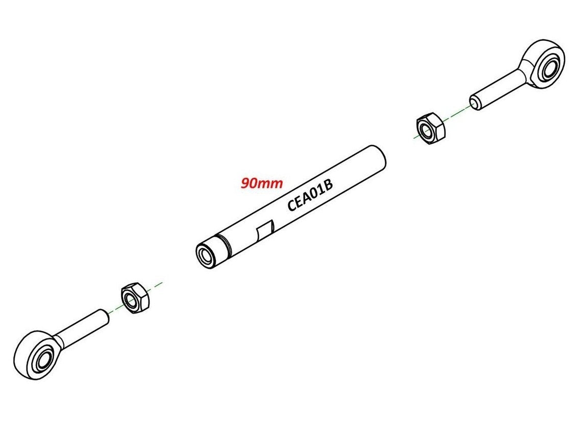 CEA01 - CNC RACING Gear Shift Rod (90 mm)