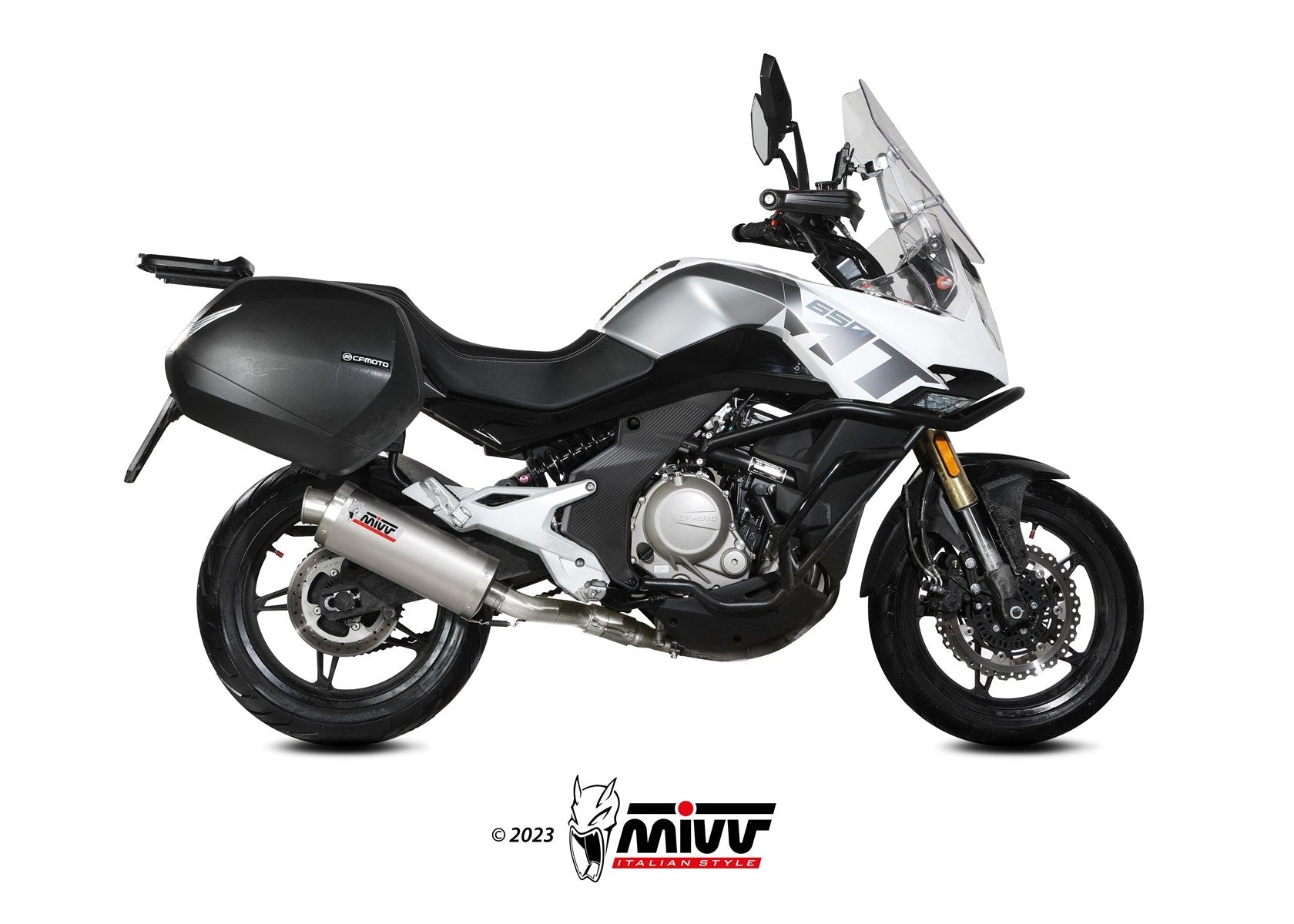 MIVV CF.002 CF MOTO 650MT ( 2021+ ) Slip-on Exhaust "Oval" (stainless steel; approved) – Accessories in the 2WheelsHero Motorcycle Aftermarket Accessories and Parts Online Shop