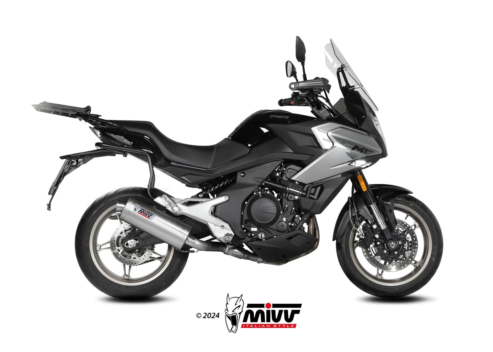 MIVV CF.002 CF MOTO 700MT ( 2024+ ) Slip-on Exhaust "Oval" (stainless steel; approved) – Accessories in the 2WheelsHero Motorcycle Aftermarket Accessories and Parts Online Shop