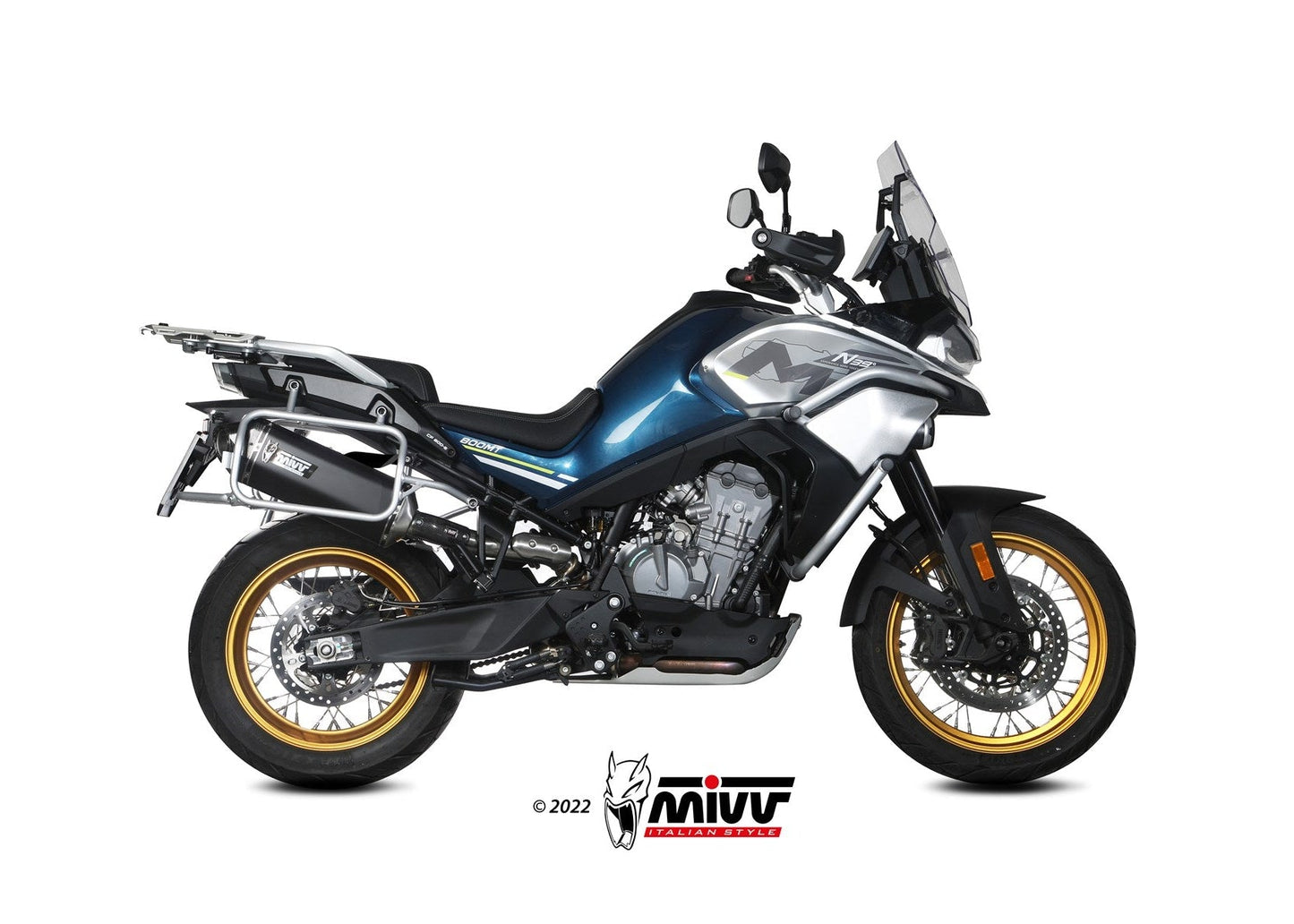 MIVV CF.001 CF MOTO 800MT ( 2022+ ) Slip-on Exhaust "Speed Edge" (black; approved) – Accessories in the 2WheelsHero Motorcycle Aftermarket Accessories and Parts Online Shop