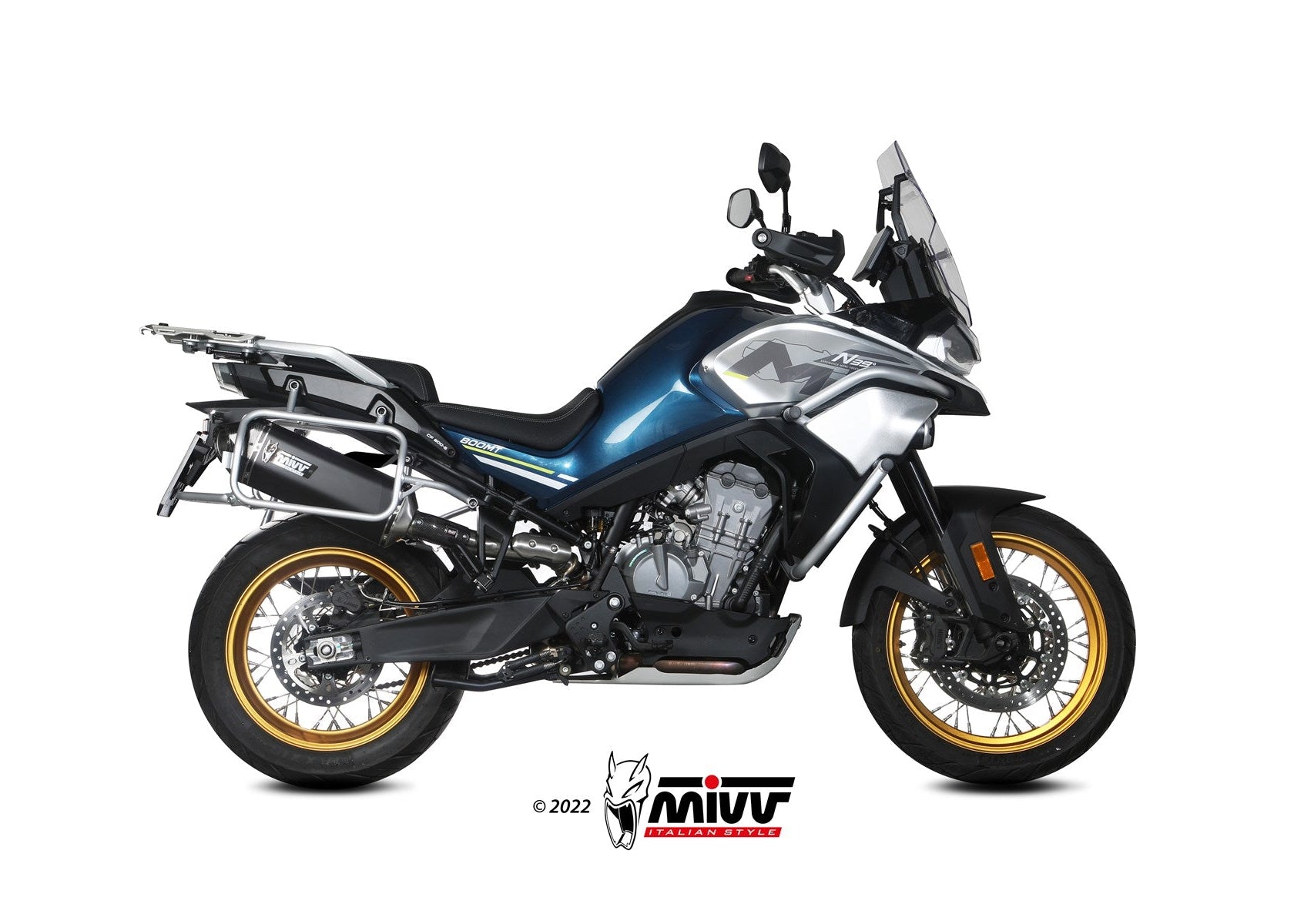 MIVV CF.001 CF MOTO 800MT ( 2022+ ) Slip-on Exhaust "Speed Edge" (black; approved) – Accessories in the 2WheelsHero Motorcycle Aftermarket Accessories and Parts Online Shop