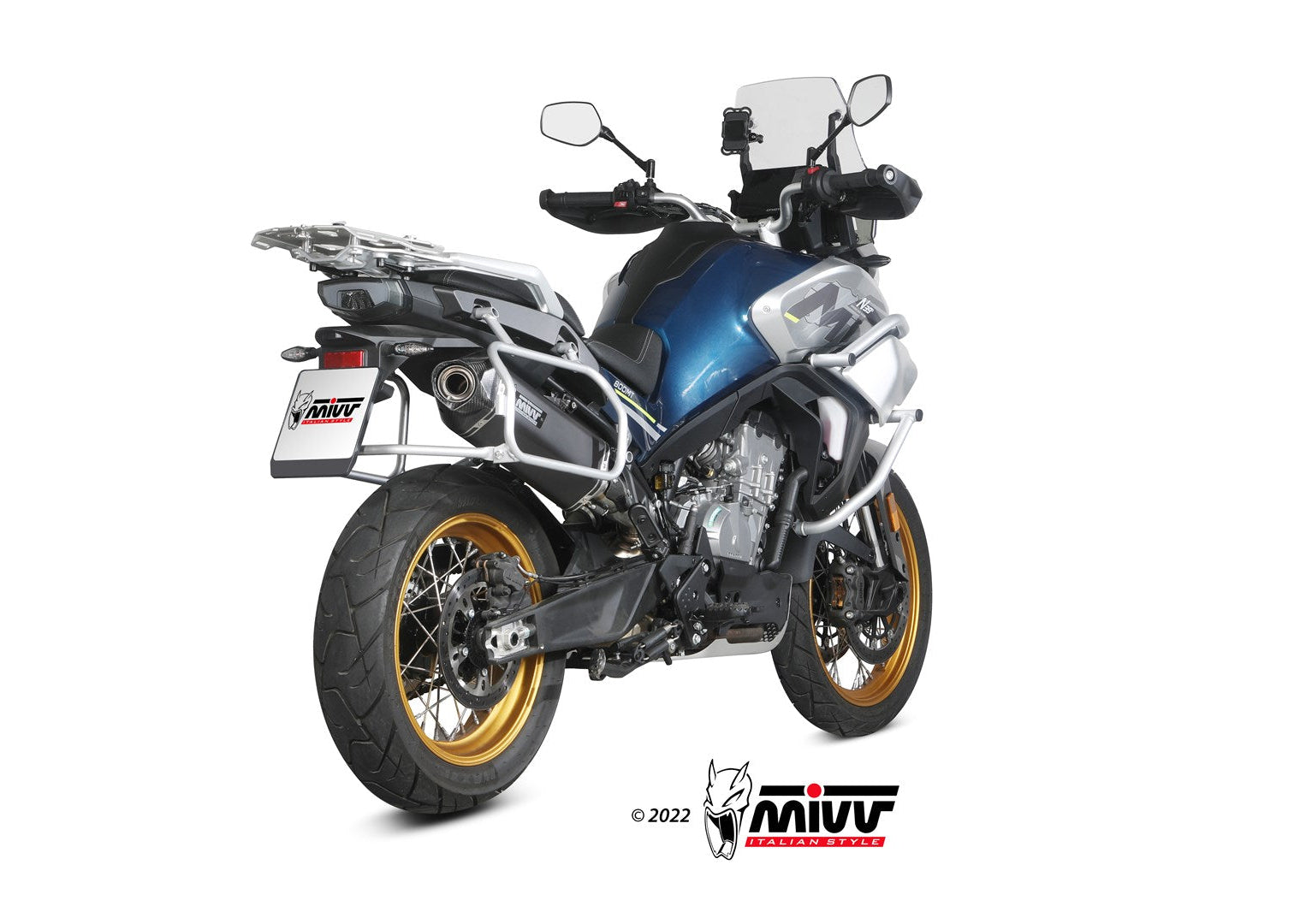 MIVV CF.001 CF MOTO 800MT ( 2022+ ) Slip-on Exhaust "Speed Edge" (black; approved) – Accessories in the 2WheelsHero Motorcycle Aftermarket Accessories and Parts Online Shop