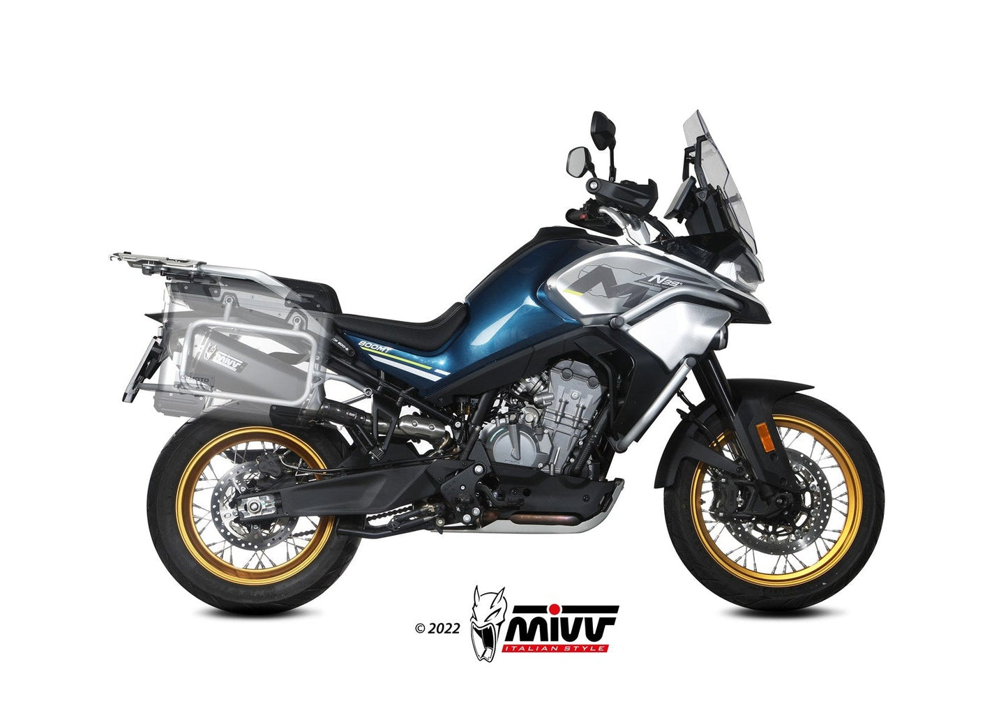 MIVV CF.001 CF MOTO 800MT ( 2022+ ) Slip-on Exhaust "Speed Edge" (black; approved) – Accessories in the 2WheelsHero Motorcycle Aftermarket Accessories and Parts Online Shop