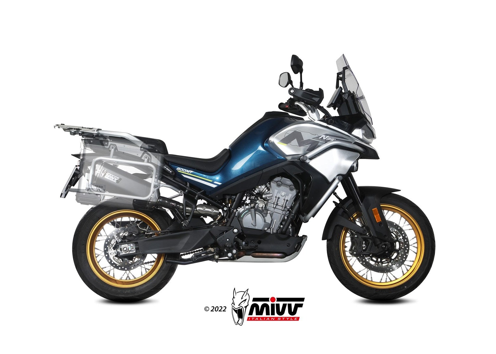 MIVV CF.001 CF MOTO 800MT ( 2022+ ) Slip-on Exhaust "Speed Edge" (black; approved) – Accessories in the 2WheelsHero Motorcycle Aftermarket Accessories and Parts Online Shop