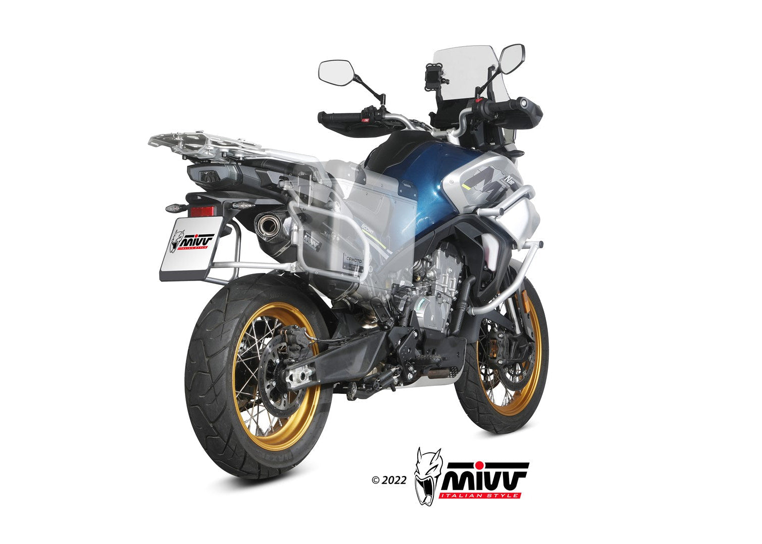 MIVV CF.001 CF MOTO 800MT ( 2022+ ) Slip-on Exhaust "Speed Edge" (black; approved) – Accessories in the 2WheelsHero Motorcycle Aftermarket Accessories and Parts Online Shop