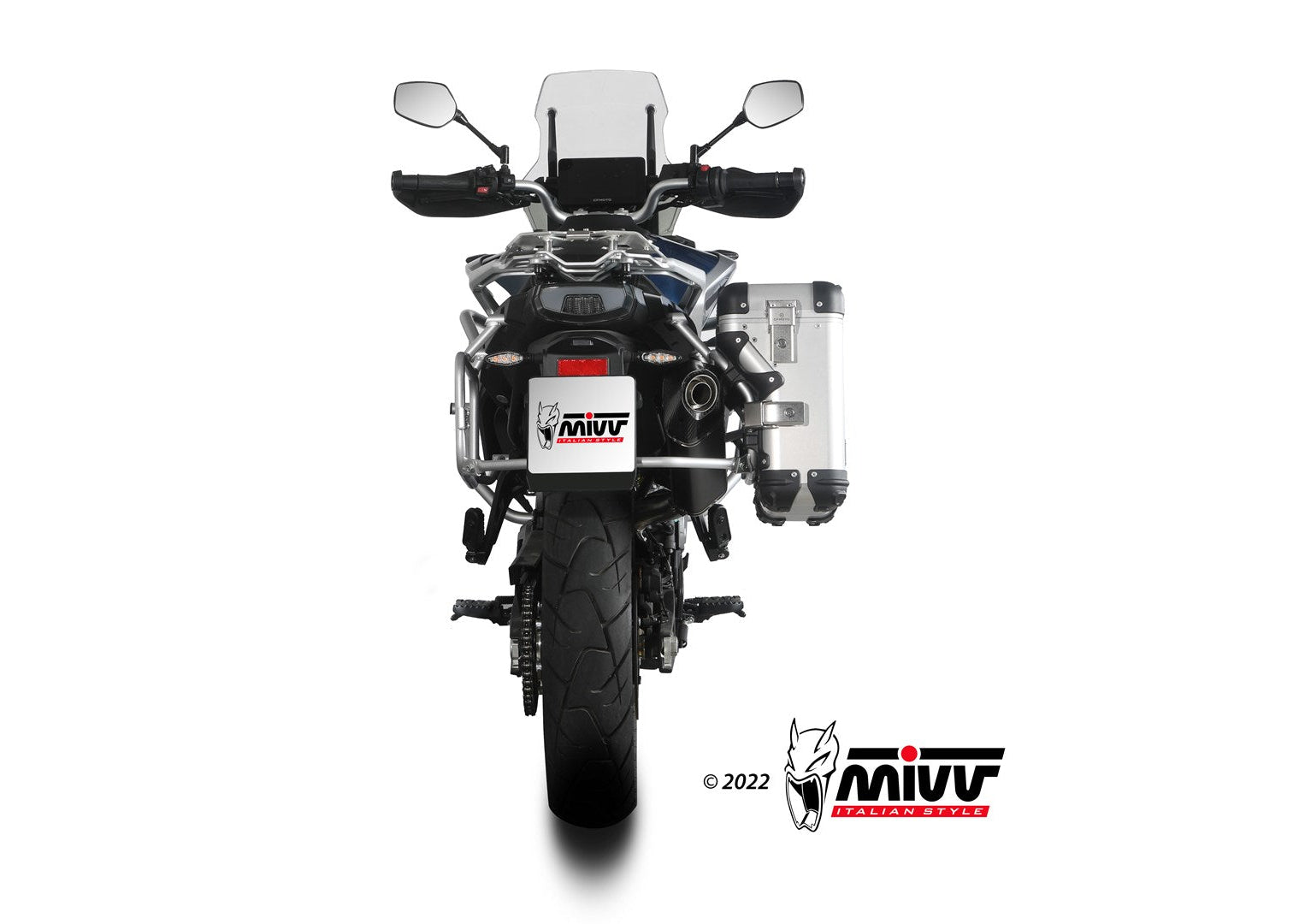 MIVV CF.001 CF MOTO 800MT ( 2022+ ) Slip-on Exhaust "Speed Edge" (black; approved) – Accessories in the 2WheelsHero Motorcycle Aftermarket Accessories and Parts Online Shop