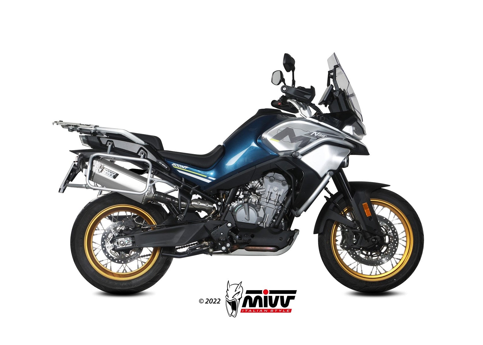 MIVV CF.001 CF MOTO 800MT ( 2022+ ) Slip-on Exhaust "Speed Edge" (stainless steel; approved) – Accessories in the 2WheelsHero Motorcycle Aftermarket Accessories and Parts Online Shop