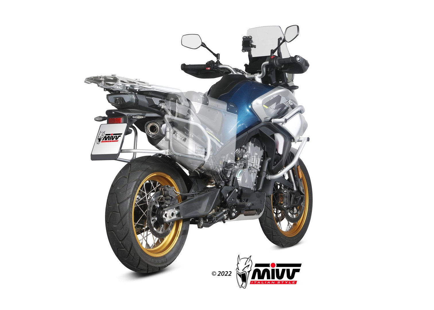 MIVV CF.001 CF MOTO 800MT ( 2022+ ) Slip-on Exhaust "Speed Edge" (stainless steel; approved) – Accessories in the 2WheelsHero Motorcycle Aftermarket Accessories and Parts Online Shop