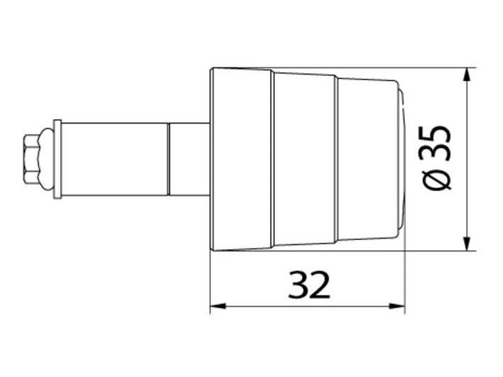 CM231 - CNC RACING Universal Handlebar End Weights "Bi-color"