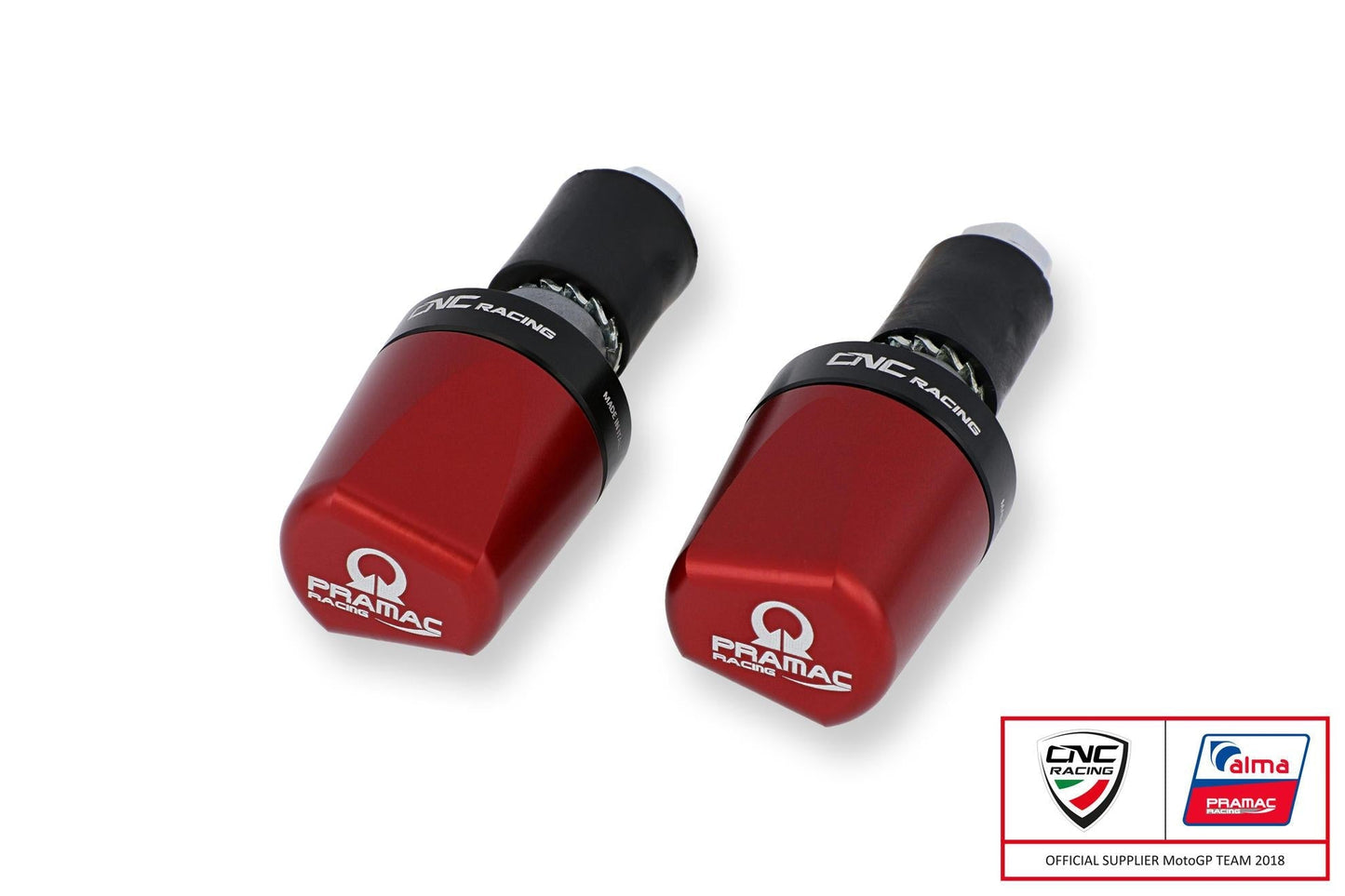 CM236PR - CNC RACING Universal Handlebar Ends "Look" (Pramac edition)