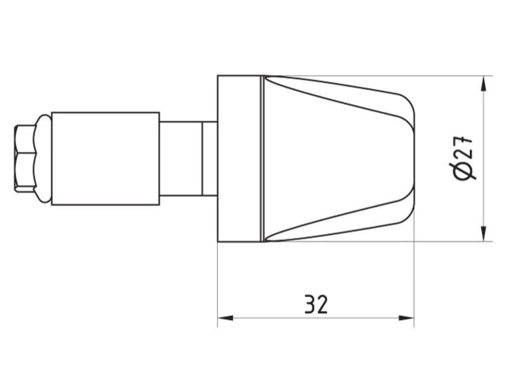 CM236 - CNC RACING Universal Handlebar End Weights "Look" – Accessories in the 2WheelsHero Motorcycle Aftermarket Accessories and Parts Online Shop