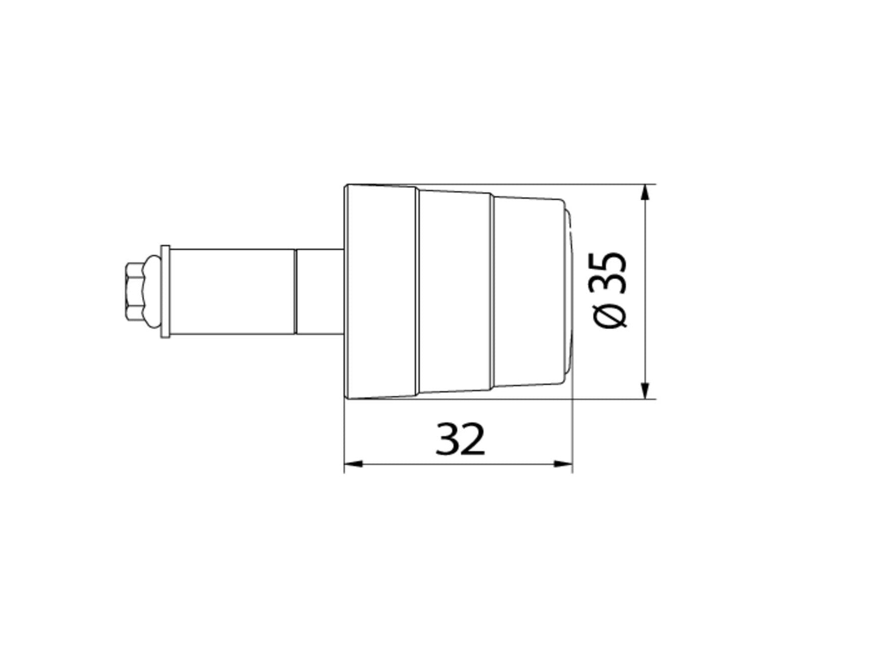 CM431 - CNC RACING Universal Handlebar End Weights (stainless steel, bi-color) – Accessories in the Factory Racing Motorcycle Aftermarket Accessories and Parts Online Shop
