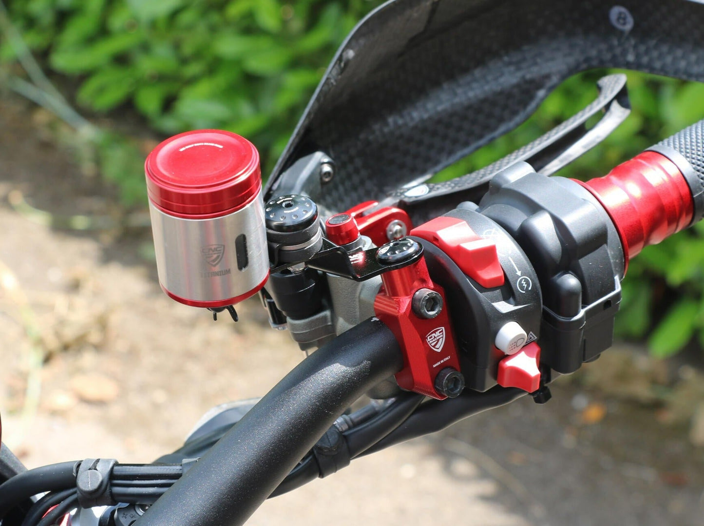 CV025 - CNC RACING Ducati  Hypermotard 698 Mono (2024+) Brembo Master Cylinder Clamp (mirror mount tread M10; counter-clockwise) – Accessories in the Factory Racing Motorcycle Aftermarket Accessories and Parts Online Shop