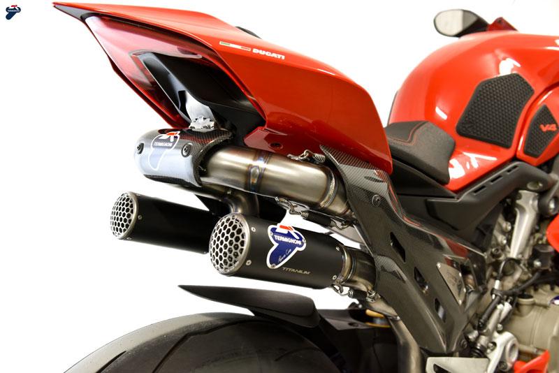 D205 - TERMIGNONI Ducati Streetfighter V4 (2020+) Titanium Full Exhaust System (racing; black)