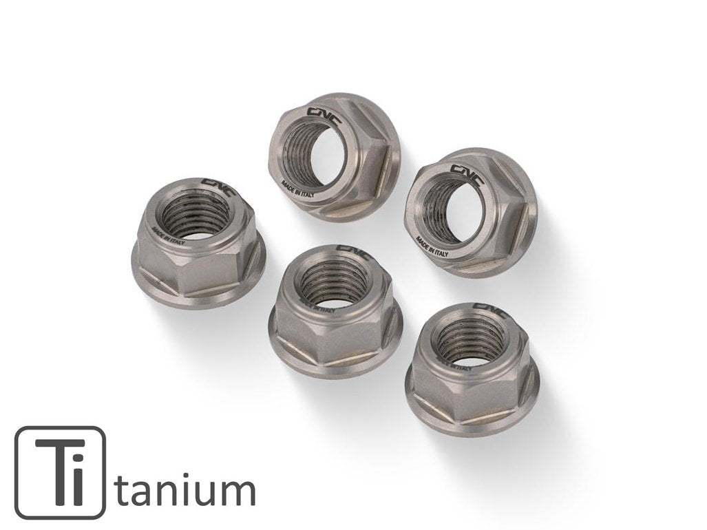 DA385X - CNC RACING Ducati Titanium Gear Ring Nuts (M8x1.25)