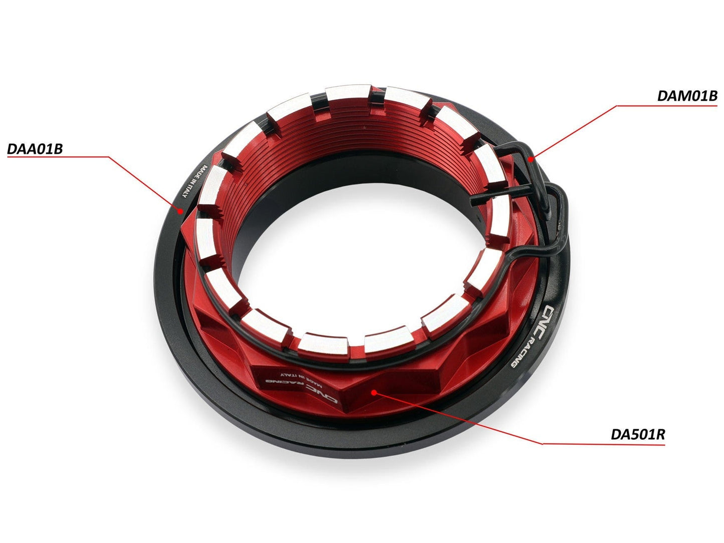DAM01 - CNC RACING Ducati Rear Wheel Safety Spring Clip (axle nut)