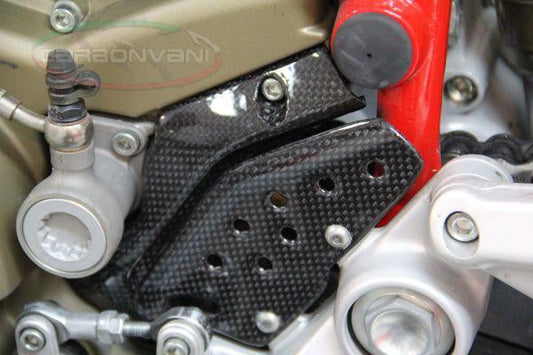 CARBONVANI Ducati Hypermotard 1100 Carbon Front Sprocket Cover / Chain Plate Kit