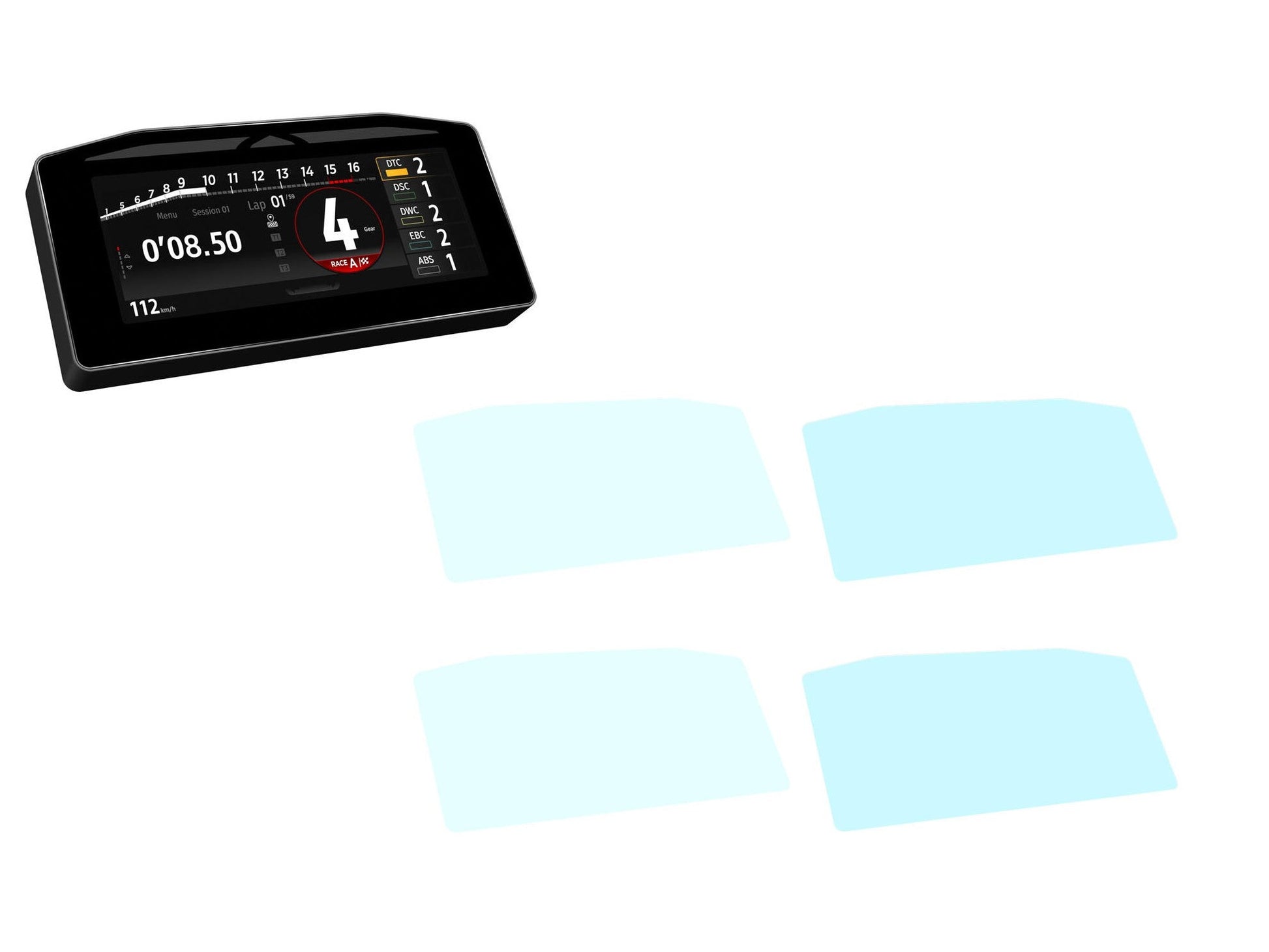 CNC RACING DP017 Ducati Panigale V4 / Streetfighter V4 (2025+) Dashboard Screen Protectors – Accessories in the Factory Racing Motorcycle Aftermarket Accessories and Parts Online Shop