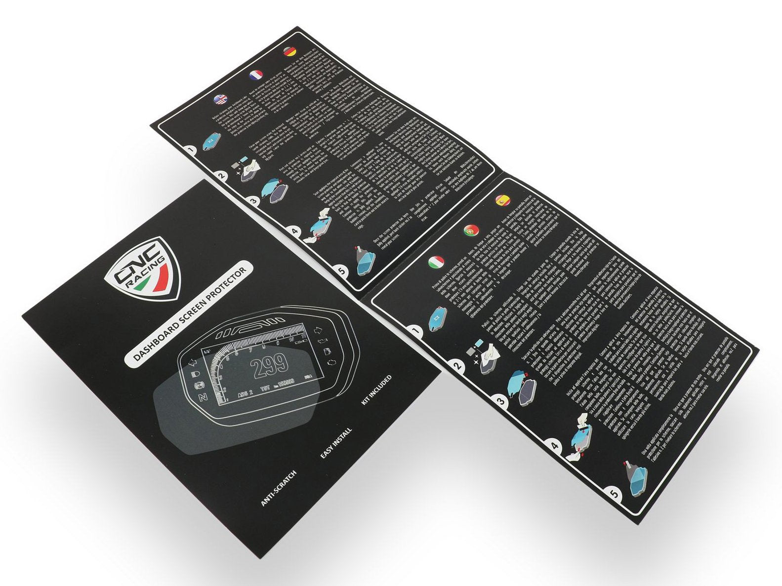 DP001 - CNC RACING Ducati Panigale Dashboard Screen Protectors kit – Accessories in the Factory Racing Motorcycle Aftermarket Accessories and Parts Online Shop