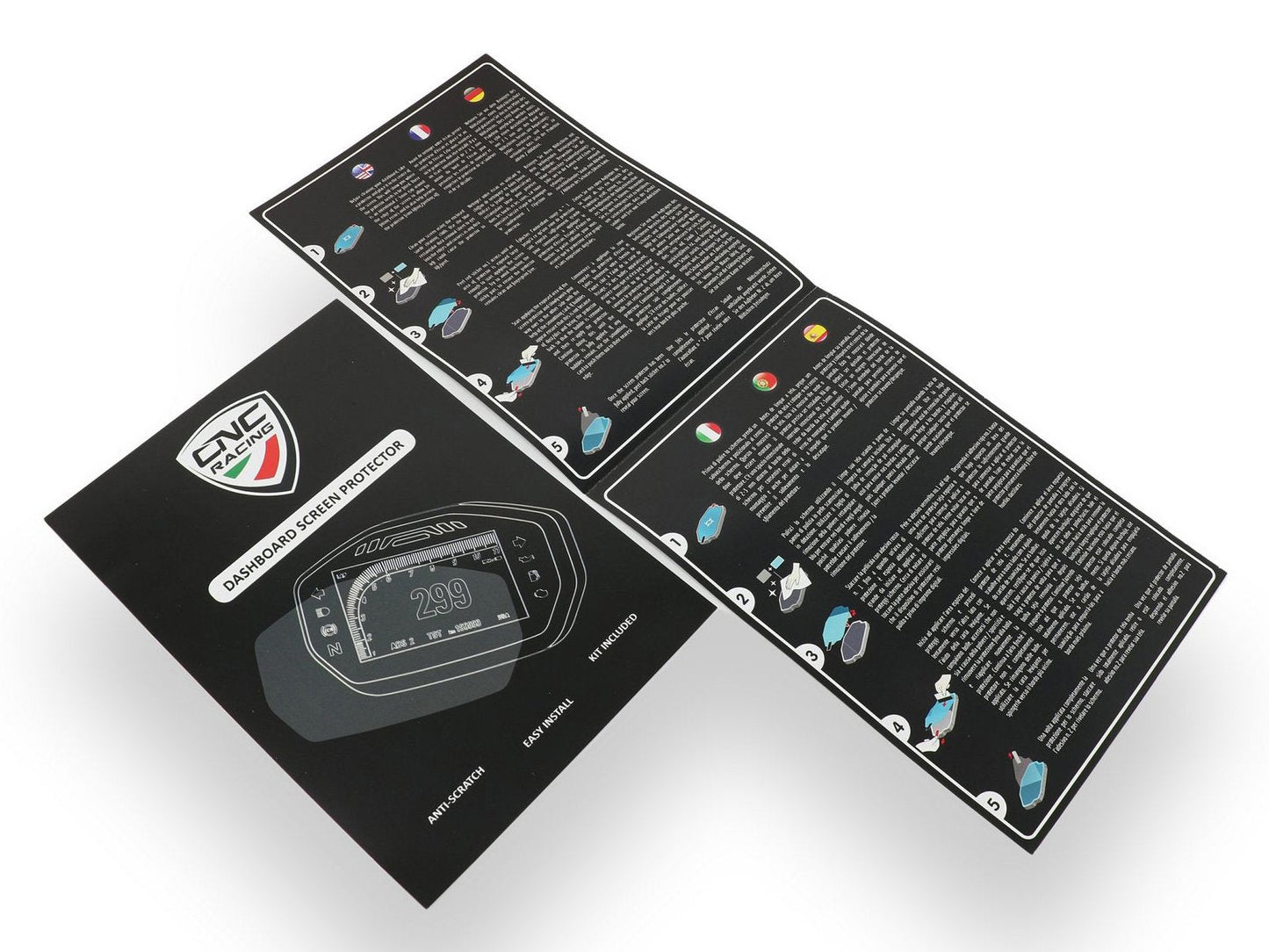 DP004 - CNC RACING Ducati Dashboard Screen Protectors kit – Accessories in the Factory Racing Motorcycle Aftermarket Accessories and Parts Online Shop