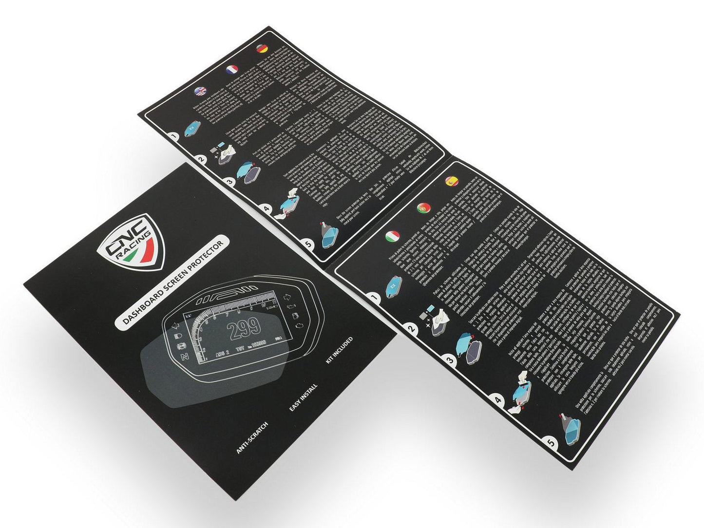 DP006 - CNC RACING Ducati Multistrada 1200 Dashboard Screen Protectors kit – Accessories in the Factory Racing Motorcycle Aftermarket Accessories and Parts Online Shop