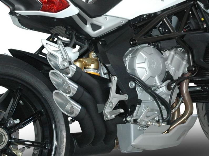QD EXHAUST MV Agusta Dragster 800 / RR Triple Slip-on Exhaust "Power Gun" (dark; EURO 3 homologated) – Accessories in the 2WheelsHero Motorcycle Aftermarket Accessories and Parts Online Shop