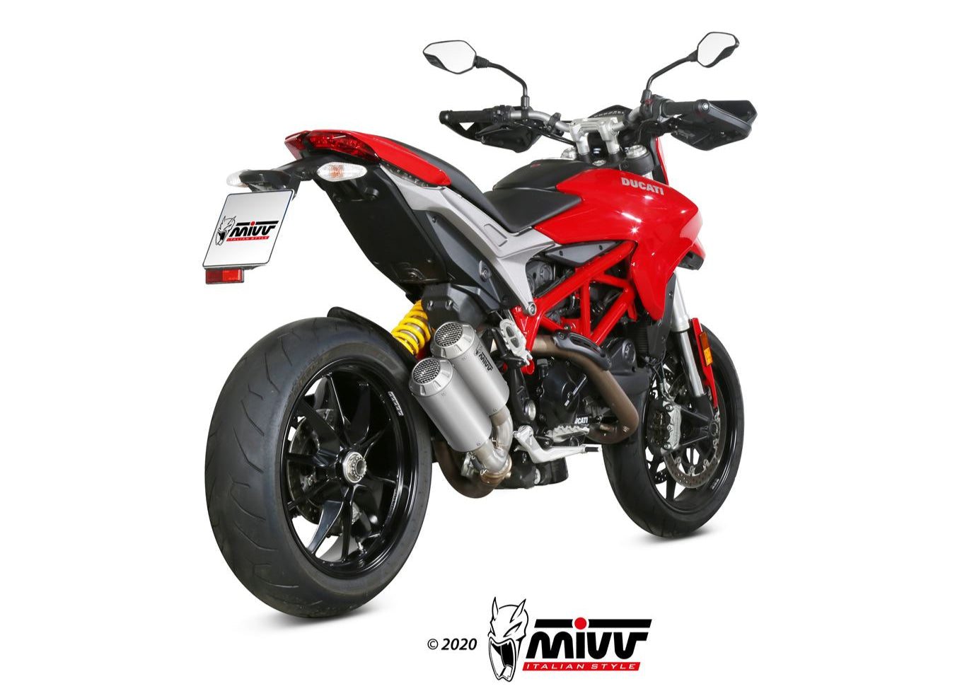 MIVV D.043 Ducati Hypermotard 939 (16/18) Dual Slip-on Exhaust "MK3" (stainless steel; not approved) – Accessories in the 2WheelsHero Motorcycle Aftermarket Accessories and Parts Online Shop