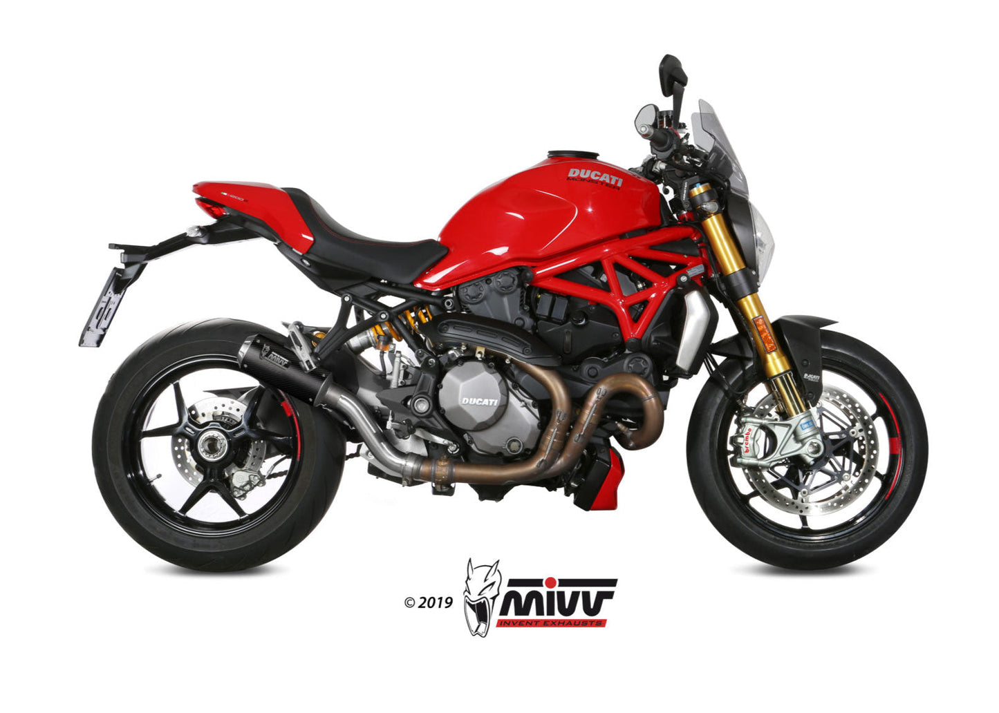 MIVV D.041 Ducati Monster 821 (18/20) Slip-on Exhaust "MK3" (carbon; not approved) – Accessories in the 2WheelsHero Motorcycle Aftermarket Accessories and Parts Online Shop