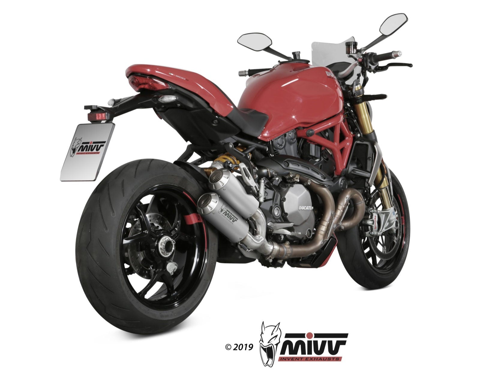 MIVV D.042 Ducati Monster 821 (18/20) Dual Slip-on Exhaust "MK3" (stainless steel; not approved) – Accessories in the 2WheelsHero Motorcycle Aftermarket Accessories and Parts Online Shop