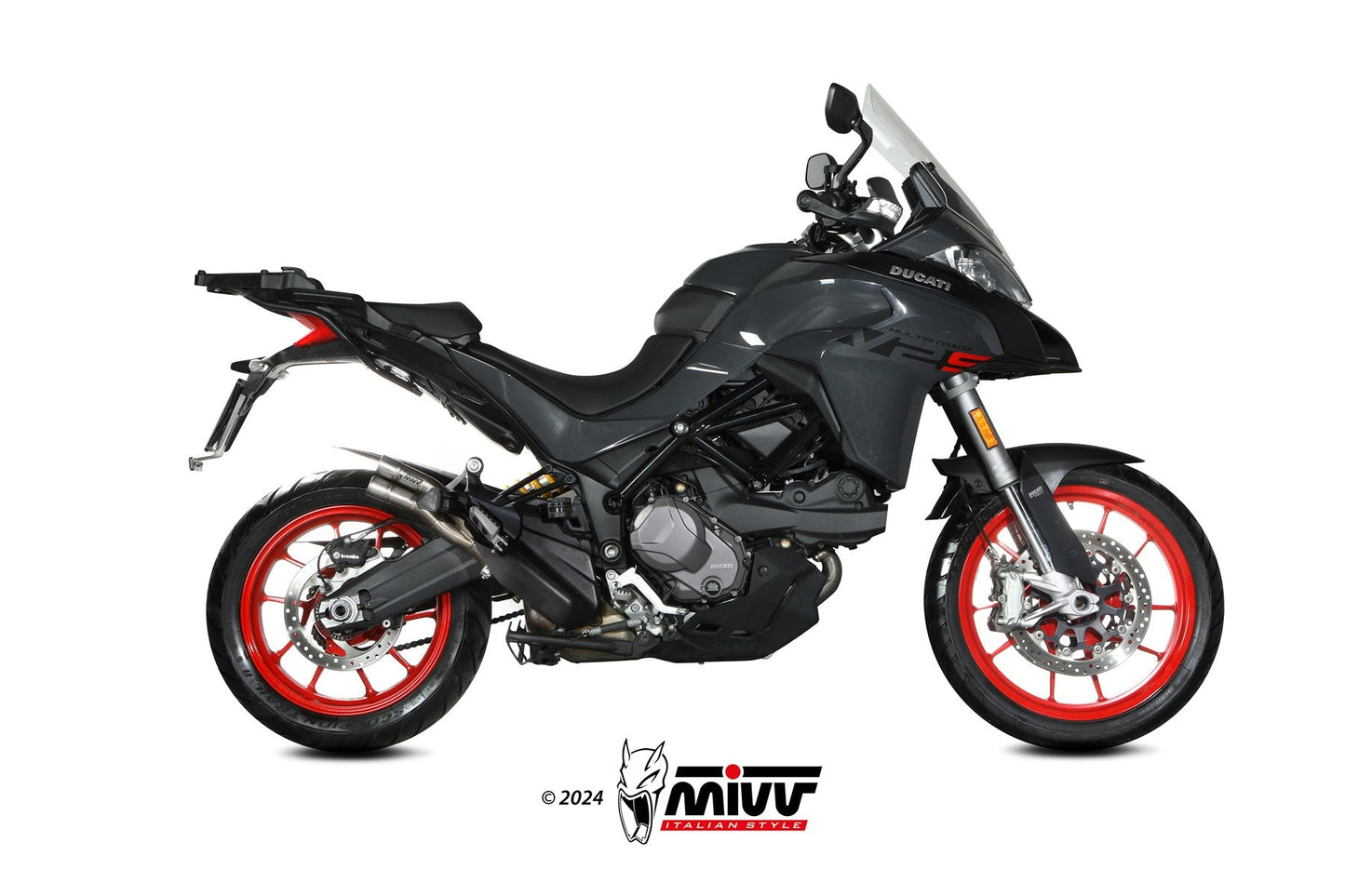 MIVV D.037 Ducati Multistrada V2 / V2S (2022+) Slip-on Exhaust "Double Gun" (stainless steel; approved) – Accessories in the 2WheelsHero Motorcycle Aftermarket Accessories and Parts Online Shop